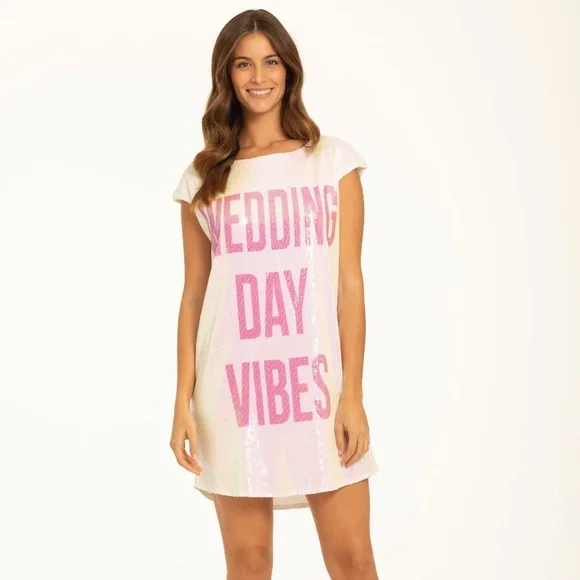 Hayley Paige Occasions | Dresses | Hayley Paige Athleisure Hologram Sequin  Long Tshirtdress | Poshmark